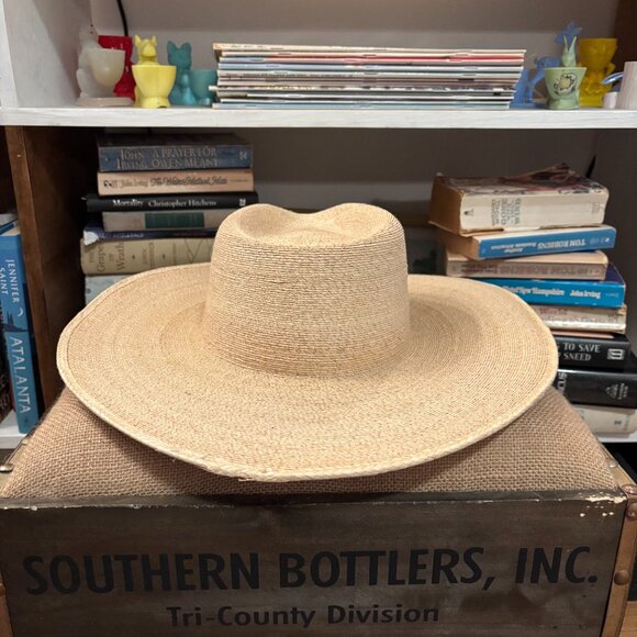 HAUS OF TRADE STRAW FINE PALM RANCHER HAT main image 5
